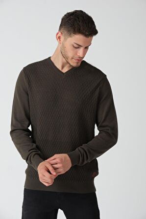 ALEXANDERGARDI V YAKA REGULAR FİT KAZAK (E20-512400)