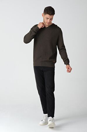 ALEXANDERGARDI V YAKA REGULAR FİT KAZAK (E20-512400)