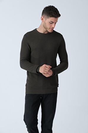 ALEXANDERGARDI BİSİKLET YAKA JAKARLI KAZAK (E20-512500)