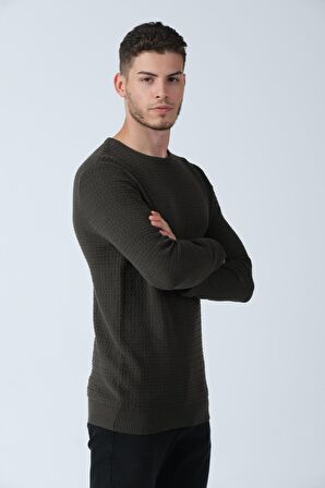 ALEXANDERGARDI BİSİKLET YAKA JAKARLI KAZAK (E20-512500)