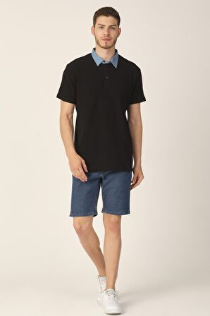 ALEXANDERGARDI DENİM POLO YAKA T-SHIRT (e20-6108)