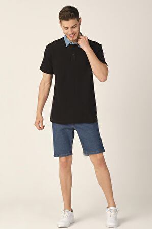 ALEXANDERGARDI DENİM POLO YAKA T-SHIRT (e20-6108)