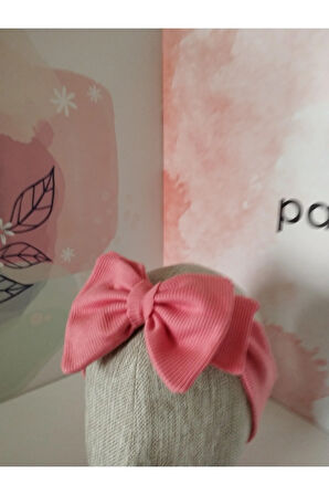 Fiyonk Saç Bandı - Pembe - Organik & El Yapımı