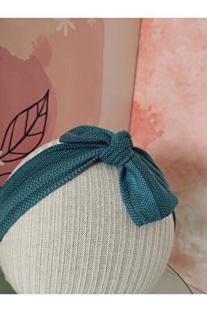 Fiyonk Saç Bandı - Mavi - Organik & El Yapımı