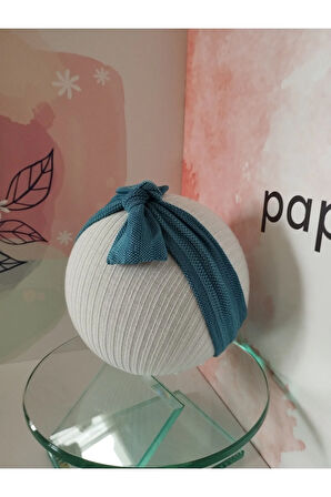 Fiyonk Saç Bandı - Mavi - Organik & El Yapımı