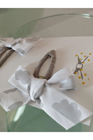 Fiyonk Çıt Çıt Toka - Gri - Organik & El Yapımı