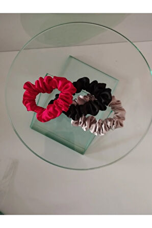 3'lü Set Toka (Siyah - Kırmızı - Gri) - Organik & El Yapımı