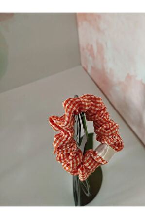 Karışık Desenli Toka - Turuncu - Organik & El Yapımı