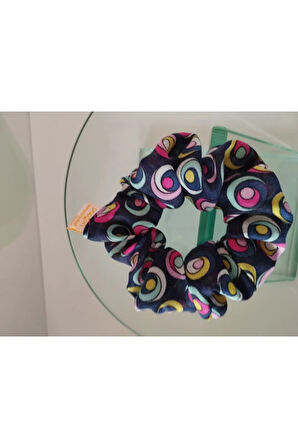 Karışık Desenli Toka - Lacivert - Organik & El Yapımı