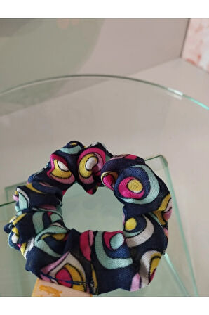 Karışık Desenli Toka - Lacivert - Organik & El Yapımı