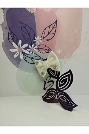 Fiyonk Toka - Beyaz - Organik & El Yapımı