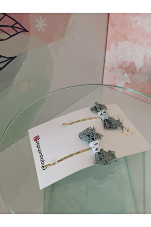 Örgü Fiyonk Toka - Yeşil - Organik & El Yapımı