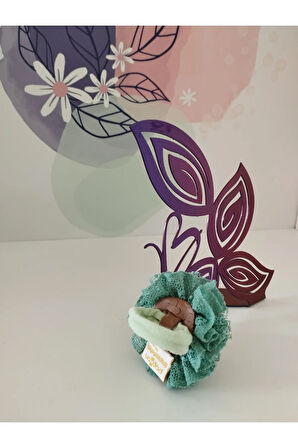 Ponpon Toka - Yeşil - Organik & El Yapımı