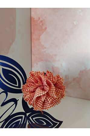 Ponpon Toka - Turuncu - Organik & El Yapımı