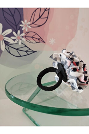 Ponpon Toka - Siyah - Organik & El Yapımı