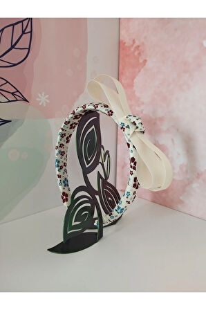 Fiyonk Taç - Krem - Organik & El Yapımı