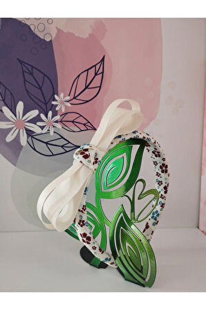 Fiyonk Taç - Krem - Organik & El Yapımı