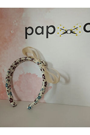 Fiyonk Taç - Krem - Organik & El Yapımı