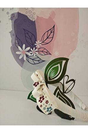 Fiyonk Taç - Krem - Organik & El Yapımı