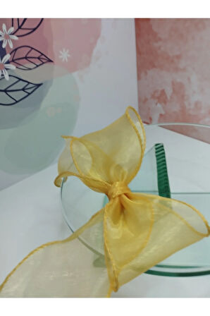 Tül Fiyonk Toka - Gold - Organik & El Yapımı