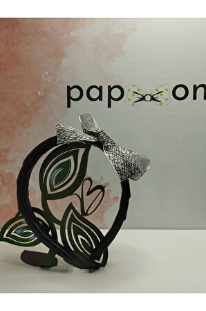 Fiyonk Kurdele Taç - Siyah - Organik & El Yapımı