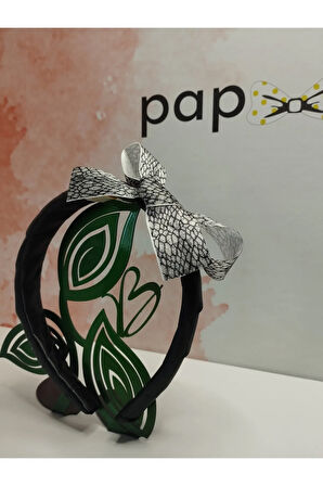 Fiyonk Kurdele Taç - Siyah - Organik & El Yapımı