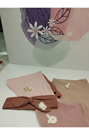 3'lü Set Mama Önlüğü - Çok Renkli - Organik & El Yapımı