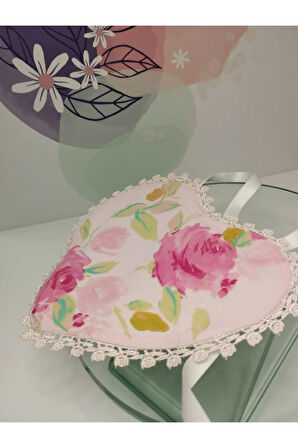 Mama Önlüğü İşlemeli Gül Desenli - Çok Renkli - Organik & El Yapımı