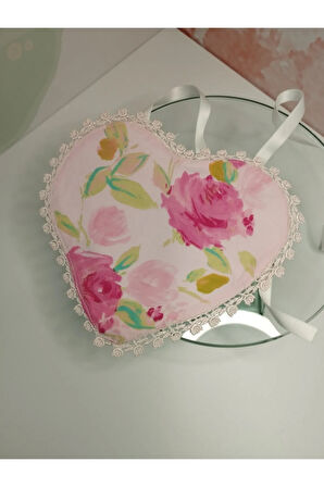 Mama Önlüğü İşlemeli Gül Desenli - Çok Renkli - Organik & El Yapımı