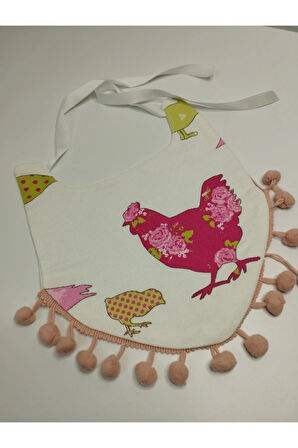 Mama Önlüğü Motifli - Çok Renkli - Organik & El Yapımı