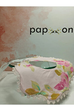 Çiçek Desenli Mama Önlüğü - Çok Renkli - Organik & El Yapımı