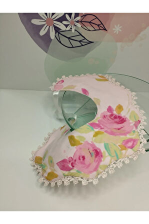 Çiçek Desenli Mama Önlüğü - Çok Renkli - Organik & El Yapımı