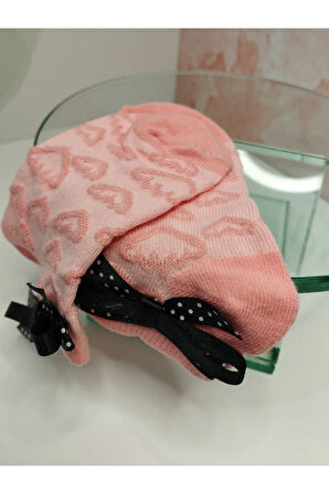 Örgü Bebek Çorap - Pembe - Organik & El Yapımı