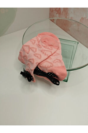 Örgü Bebek Çorap - Pembe - Organik & El Yapımı