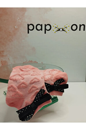 Örgü Bebek Çorap - Pembe - Organik & El Yapımı