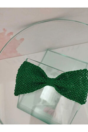 Örgü Fiyonk Toka - Zümrüt - Organik & El Yapımı