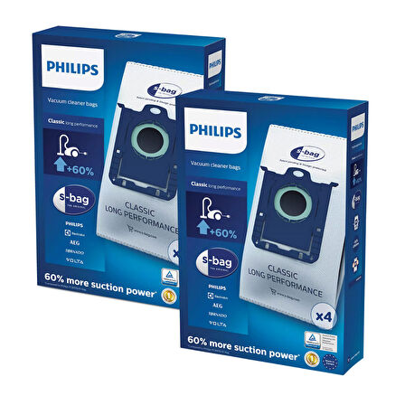 Magic Bags | PHILIPS Uyumlu 8654/01-8455/01-8452/01-8371/09-8136/01 - S-Bag Orijinal Toz Torbası