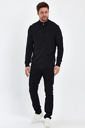 ALEXANDERGARDI DİK YAKA FERMUARLI KAZAK (E21-181009)