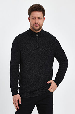 ALEXANDERGARDI DİK YAKA FERMUARLI KAZAK (E21-181009)