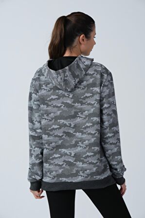 ALEXANDERGARDI KAMUFLAJ DESENLİ KAPÜŞONLU SWEATSHİRT (E21-72100)