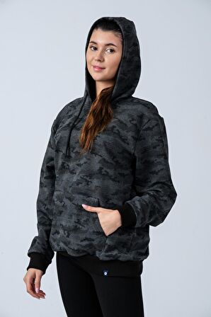 ALEXANDERGARDI KAMUFLAJ DESENLİ KAPÜŞONLU SWEATSHİRT (E21-72100)
