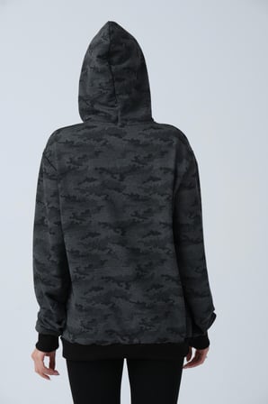 ALEXANDERGARDI KAMUFLAJ DESENLİ KAPÜŞONLU SWEATSHİRT (E21-72100)