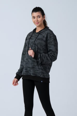 ALEXANDERGARDI KAMUFLAJ DESENLİ KAPÜŞONLU SWEATSHİRT (E21-72100)