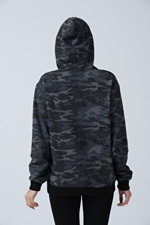 ALEXANDERGARDI KAMUFLAJ DESENLİ KAPÜŞONLU SWEATSHİRT (E21-72100)