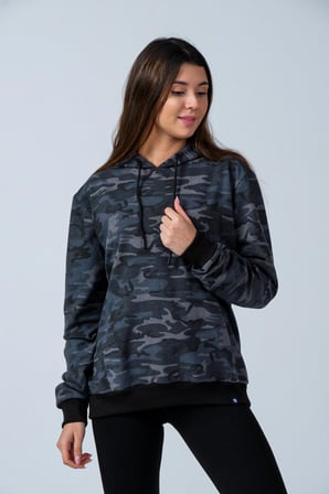 ALEXANDERGARDI KAMUFLAJ DESENLİ KAPÜŞONLU SWEATSHİRT (E21-72100)