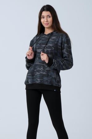 ALEXANDERGARDI KAMUFLAJ DESENLİ KAPÜŞONLU SWEATSHİRT (E21-72100)