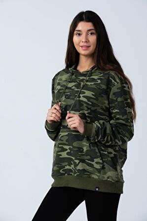 ALEXANDERGARDI KAMUFLAJ DESENLİ KAPÜŞONLU SWEATSHİRT (E21-72100)