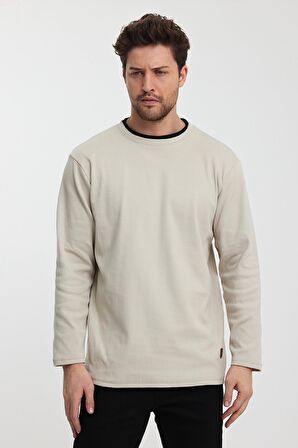 ALEXANDERGARDI BİSİKLET YAKA GARNİLİ SWEATSHİRT (E22-72300)