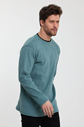 ALEXANDERGARDI BİSİKLET YAKA GARNİLİ SWEATSHİRT (E22-72300)