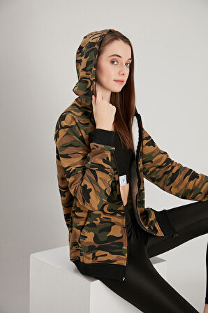 ALEXANDERGARDI FERMUARLI OVERSİZE SWEATSHİRT (E21-7290)